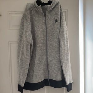 Men’s 2XL grey and black Underarmour hoodie